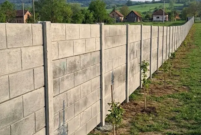 Betonska ograda Blok standard — za plac